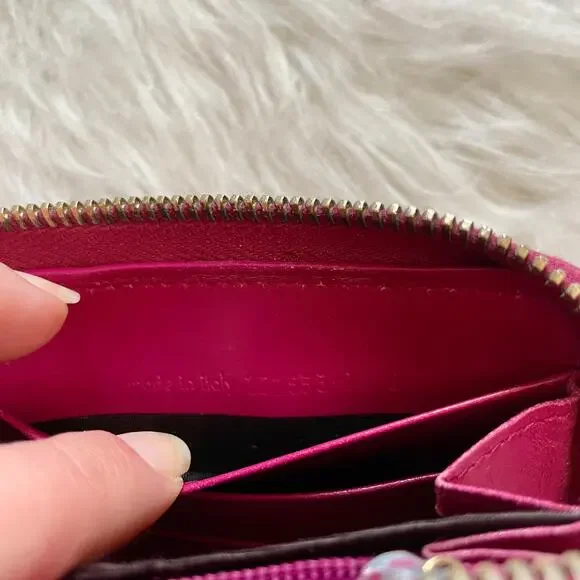 Saint Laurent Wallet YSL Yves Barbie Pink Patent Zip Around Continental Clutch - Picture 14 of 15